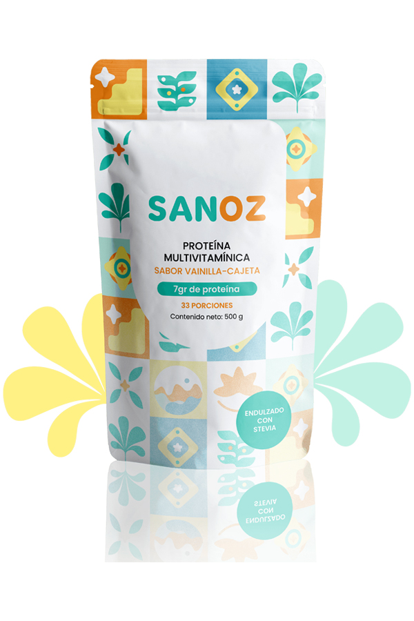 SANOZ Proteína Multivitamínica Sabor Vainilla